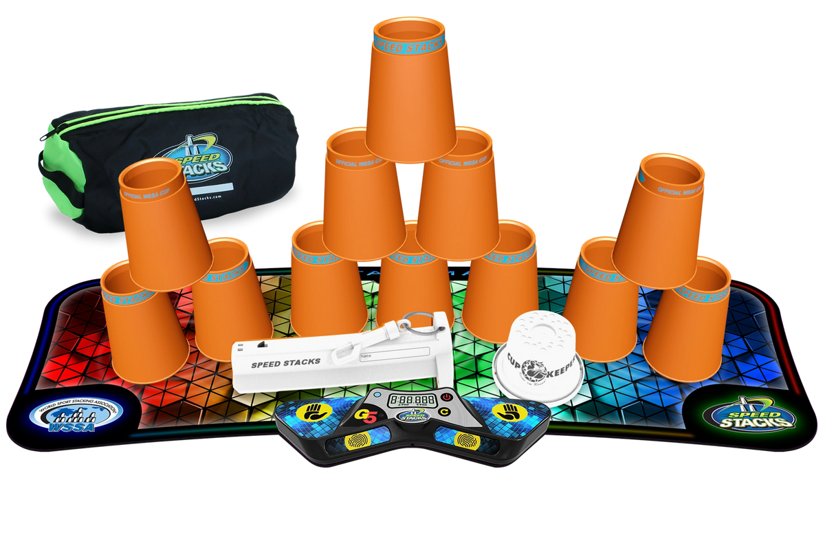 Voxel Glow Mat Speed Stacks Competitor Set - Neon Orange Sport